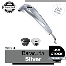 Barracuda Silver Low-profile Tank Dash Console For Harley Fltr Flhx 2008