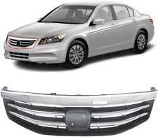 For 2011 2012 Honda Accord Chrome Radiator Bumper Grille Front Upper Grill