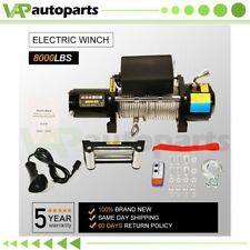 Electric Winch Recovery 8000lb Steel Cable Truck Atv 12v Wremote Control