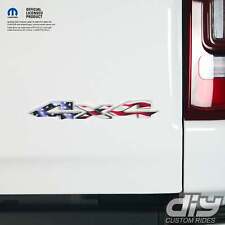 Ram 4x4 Emblem Overlay Decals American Flag Fits 2009-2023 1500-5500