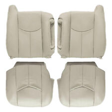 Front Leather Seat Cover Light Tan For 2003 2004 2005 2006 Chevy Tahoe Suburban