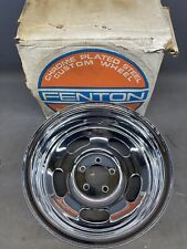 Vintage Fenton Scrambler 14x7 Deep Dish Chrome Wheel Slot Rim Ford Dodge Amc