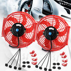 2x 10 Fit For Universal Slim Fan Push Pull Electric Radiator Cooling Mount Kit