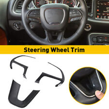 Carbon Fiber Steering Wheel Cover Trim For 15 Dodge Challengerchargerdurango