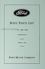Ford Model A And Aa Body Parts Book 1928 1929 1930 1931 Catalog 50 Illustrations