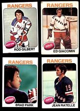 1975-76 Topps New York Rangers Team Set Rangers - Hockey 3.5 - Vg