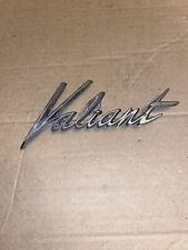 Vintage Oem Plymouth Valiant Scrip Emblem 22556292423850 6364 Trunk Lid Badge
