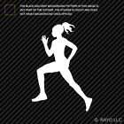Girl Runner Sticker Die Cut Decal Woman Marathon Half Cross Country