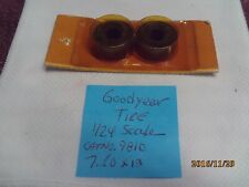 Nos Vintage Cox 124 Scale Goodyear Slot Car Tires 7.50x13 Cat. No. 9810 On Card