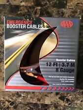 Aaa Emergency Boosterjumper Cables 12 Ft 8 Gauge Fits Top And Side Terminals