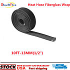 Heat Fiberglass Shield Sleeve Adjustable Hose Heat Spark Plug Wire 10ft-13mm12