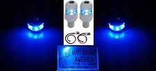 Pair Blue Led License Plate Light Fasteners Bolts - Universal Car Truck Hot Rod