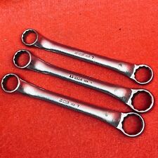 Vtg Lot Of 3 Snap On Tools 916 - 58 Offset Double Box End Wrench Stubby