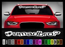40 U Mad Bro Jdm Racing I Love Haters Pig Car Decal Sticker Windshield Banner
