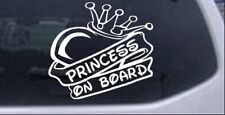 Princess On Board Heart And Crown Car Truck Window Laptop Decal Sticker