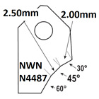 45-2.50mm.valve Seat Cutting Carbide Tip Bitserdi Newen Rottler Sunnen Goodson