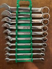 Snap On 10 Pc Flank Drive Oex Sae Stubby Combination Wrench Set 932-34
