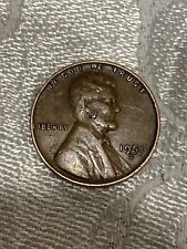 1951d Lincoln Wheat Penny D Mint Mark.one Cent Coin Rim Error L In Liberty