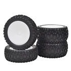 Rubber Tires And Wheels Rims 12mm Hex For Tamiya Tt-02b Traxxas Hsp Hpi Off Road