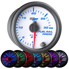 Slightly Used Glowshift White 7 Color Fuel Rail Pressure Gauge