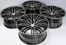 22 Wheels For Porsche Panamera 22x10 22x11 Black 5x130 Staggered Rims Set 4