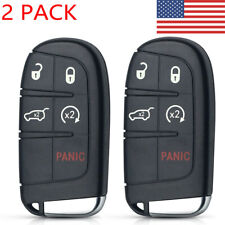 For Dodge Charger Challenger Jeep Chrysler 2x Remote Key Fob Cover Shell Case Us