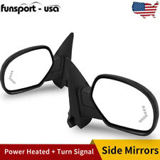 Tow Mirrors For 2007-2013 Chevy Silverado Sierra 1500 2500 Puddle Lights Pair