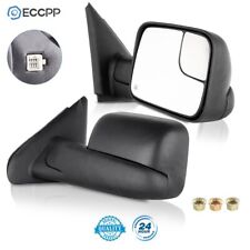 Power Heated Tow Mirrors Flip-up Pair For 2002-08 Dodge Ram 1500 03-09 2500 3500
