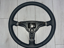 Genuine Porsche 911 930 Steering Wheel 3 Spoke Black Leather 1976-83