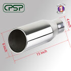 4 Inlet 6 Outlet 15 Long Bolt On Truck Diesel Stainless Steel Exhaust Tip