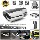 Car Rear Exhaust Pipe Tail Muffler Tip Round Chrome Stainless Steel Accessories