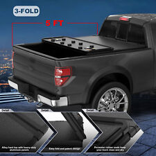 Tri-fold 5ft Bed Hard Truck Tonneau Cover For 2019-2023 Ford Ranger On Top