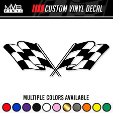 Checkered Racing Flag Vinyl Decal Sticker Rally Race Finish Line Jdm Track 406