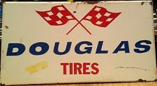 Vintage Douglas Tires Tire Rack Sign  Automotive Metal Sign