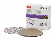5 Sheets - 3m 30806 Trizact Hookit Foam Discs 6 Inch Sandpaper 8000 Grit