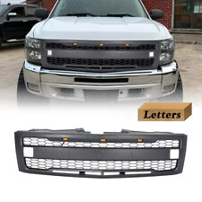 Front Grille Grill Wamber Lightside Led For 2007-2013 Chevrolet Silverado 1500
