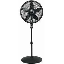 18 3-speed Oscillating Cyclone Pedestal Fan With Remote And Timer 1843 Black