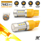 7443 7440 7444 Led Amber Yellow Turn Signal Parking Drl Side Marker Light Bulbs