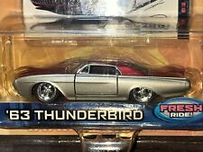 63 Thunderbird 1963 T-bird Redsilver 164 Dub City Jada Toys Diecast Car Rare