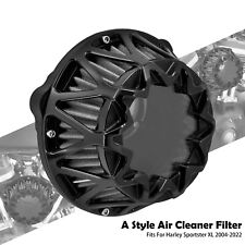 Air Cleaner Black Filter Fit For Harley Sportster Iron 883 1200 48 72 2004-2022