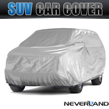 Medium Full Suv Car Cover Outdoor Snow Dust Resistant Uv Sun Protection Silver