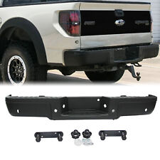 Black Rear Step Bumper Assembly Wsensor Holes For 2009-2014 Ford F150 F-150