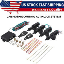 4 Door Power Central Lock Kit W 2 Keyless Entry Car Remote Control Conversion