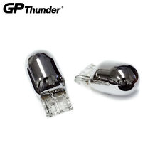 Gp Thunder 7443 7443a Hilo Chrome Silver Light Bulb Turn Signal Brake Amber 2pcs