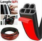 16ft Car Rubber Weather Stripping Sealstrip For Truck Doors Windows Soundproof