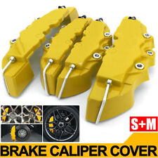 4pcs Yellow 3d Style Frontrear Car Disc Brake Caliper Cover Brake Accessories