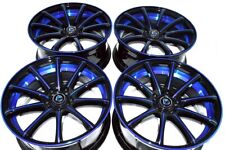 18 Blue Wheels Rims Legend Avenger Is300 Is250 Fusion Accord Civic Camry 5x114.3