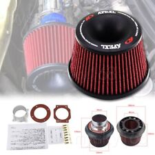 Apexi Style 76mm 3 Power Intake Dual Funnel Air Filter Flange Inlet Universal