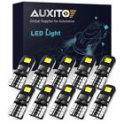 T10 Led License Plate Light Bulbs 6000k Super Bright White 168 2825 194 Auxito