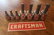 Craftsman Hand Tools 7pc 14 38 Dr Torx Star Bit Ratchet Wrench Socket Set